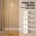 Artiss Modern Industrial Floor Lamp with Clear Glass Shade Gold Metal E27 Foot Switch Bulb Not Included