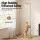 Artiss Modern Industrial Floor Lamp with Clear Glass Shade Gold Metal E27 Foot Switch Bulb Not Included