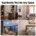 Artiss Modern Industrial Floor Lamp with Clear Glass Shade Silver Metal Standing Light Foot Switch (Bulb Not Included)