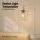 Artiss Modern Industrial Floor Lamp with Clear Glass Shade Silver Metal Standing Light Foot Switch (Bulb Not Included)