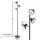 Artiss 3-Head RGB LED Floor Lamp Colour Changing 168.5cm with Remote and Stepless Dimming Adjustable Heads