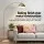 Artiss Modern Arched Floor Lamp in Gold Brass with Adjustable Height and Marble Base for Living Room, 167cm Tall