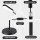 Artiss LED Floor Lamp with Remote Control, Adjustable 4 Colour Temperatures, 174cm Metal Gooseneck, Eye-Caring Lighting