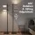 Artiss LED Floor Lamp 170cm, 12W Modern Standing Lamp with 360° Rotating Head, Metal Pole, Foot Switch, 3000K Light