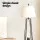 Artiss Floor Lamp with 2-Tier MDF Shelf, Linen Shade, Black Finish, 168cm, Modern LED Stand for Living Room Bedroom