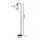 Artiss Modern Black Floor Lamp with Glass Shade, Metal Stand, Foot Switch, 161cm Height for Living Room & Office