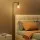 Artiss Modern Black Floor Lamp with Glass Shade, Metal Stand, Foot Switch, 161cm Height for Living Room & Office