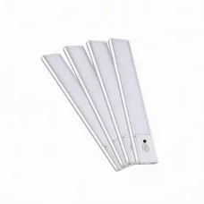 Artiss 4-Pack 20cm Magnetic LED Motion Sensor Cabinet Lights, Dim-able 5-Colour Type-C Rechargeable