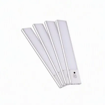Artiss 4-Pack 20cm Magnetic LED Motion Sensor Cabinet Lights, Dim-able 5-Colour Type-C Rechargeable
