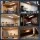 Artiss 4-Pack 20cm Magnetic LED Motion Sensor Cabinet Lights, Dim-able 5-Colour Type-C Rechargeable