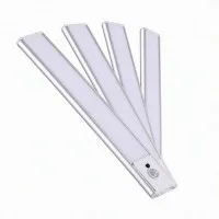 Artiss 25cm Magnetic LED Motion Sensor Under Cabinet Lights 4-Pack, 5-Colour Dim-able Rechargeable