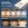 Artiss 4-Pack Magnetic LED Motion Sensor Cabinet Lights 30cm Dim-able 5-Colour Type-C Rechargeable