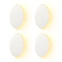 AIPOWER Rechargeable USB‑C Motion Sensor Night Light 4‑Pack Magnetic Mounts 3 Brightness Modes 120° Sensor
