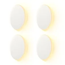AIPOWER Rechargeable USB‑C Motion Sensor Night Light 4‑Pack Magnetic Mounts 3 Brightness Modes 120° Sensor