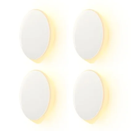 AIPOWER Rechargeable USB‑C Motion Sensor Night Light 4‑Pack Magnetic Mounts 3 Brightness Modes 120° Sensor