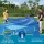 Bestway Pool Cover 58106 | Durable UV-Resistant PE | Fits 3.00m x 2.01m Pools | Rope Ties & Drain Holes Included