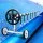 Aqua Buddy Pool Cover & Roller Set, Aluminium, 10x4m, Blue, 500 Micron, Solar Blanket, Keeps Pool Clean & Warm