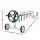 Aqua Buddy 10.5x4.2m Silver Solar Pool Cover & Blue Roller Set, 500 Micron, Aluminium, Reduces Evaporation & Costs