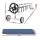 Aqua Buddy 600 Micron 11x4.8m Black Solar Pool Cover with 5.55m Adjustable Aluminium Roller, Heat Retention Set