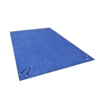Aqua Buddy Pool Cover, PE Material, 2m x 3m, Blue, UV-Resistant Above-Ground Blanket with Ropes & Drainage Holes