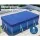 Aqua Buddy Pool Cover, PE Material, 2m x 3m, Blue, UV-Resistant Above-Ground Blanket with Ropes & Drainage Holes