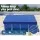 Aqua Buddy Pool Cover, PE Material, 2m x 3m, Blue, UV-Resistant Above-Ground Blanket with Ropes & Drainage Holes