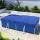 Aqua Buddy Pool Cover, PE Material, 2m x 3m, Blue, UV-Resistant Above-Ground Blanket with Ropes & Drainage Holes