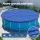 Aqua Buddy 3.66m Round Pool Cover - Durable UV Resistant PE Material, Blue, with Drainage Holes and Anchoring Ropes