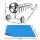 Aqua Buddy 6.5x3m 600 Micron Solar Pool Cover & Aluminium Roller Set - Durable, Adjustable, UV-Resistant, Easy Setup
