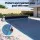 Aquabuddy 500 Micron Solar Pool Cover 6.5m x 3m with Adjustable Aluminium Blue Roller and Black Underside