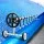 Aqua Buddy Pool Cover & Roller Set, Aluminium, 7x4m, Silver/Blue, 500 Micron, Solar Blanket, Heat & Debris Protection