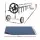 Aquabuddy 600 Micron Solar Pool Cover 8x4.2m with 5.55m Adjustable Roller Bubble Blanket Black