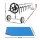 Aqua Buddy 600 Micron Solar Pool Cover & Aluminium Roller Set, 8x4.2m - Durable, Adjustable, UV-Resistant