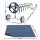 Aqua Buddy Solar Pool Cover & Roller Set | 600 Micron LDPE | 8.5x4.2m Cover with 5.55m Adjustable Aluminium Roller