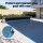 Aquabuddy 500 Micron Solar Pool Cover 8.5x4.2m with Adjustable Aluminium 5.55m Roller Blue Black