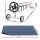 Aquabuddy Aqua Buddy 500 Micron Solar Pool Cover 9.5m x 5m with Aluminium Roller for Swimming Pools Black