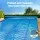 Aquabuddy 500 Micron Solar Pool Cover 9.5 x 5m with Blue Aluminium Roller and Adjustable Poles for Swimming Pools