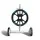 Aqua Buddy Pool Cover Roller 5.5m Adjustable Aluminium Solar Blanket Reel Blue with Non-Slip Crank and Straps