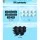 Aqua Buddy Pool Cover Roller Attachment Kit - 8PCS Durable Nylon Straps & Clips for 10-24ft, UV Resistant, Easy Install