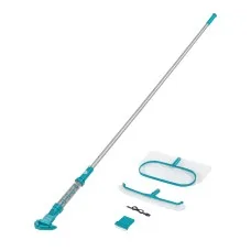 Bestway Aqua surge Pool Cleaner Rechargeable Vacuum with 2m Aluminium Pole and 0.54L Debris Compartment Blue
