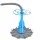 Aqua Buddy Automatic Pool Cleaner – Grey, 0.8-3m Deep, Anti-Stick Design, 0.5-2HP Compatible, 48cm x