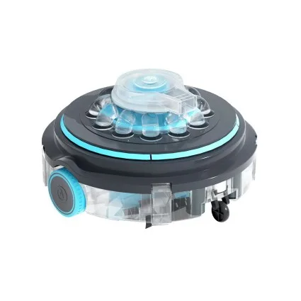 Aqua Buddy Robotic Pool Cleaner, Plastic, 35x35x18.5cm, Grey/Blue - Cordless, Automatic Vacuum with Smart Tech