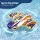 Bestway Inflatable Spaceship Ride-On Pool Float Toy for Kids 45kg Capacity with Built-In Water Spray Gun
