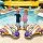 Bestway Inflatable Spaceship Ride-On Pool Float Toy for Kids 45kg Capacity with Built-In Water Spray Gun