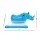 Bestway Kids Rhino Inflatable Ride-On Pool Float Set of 2 with Boppers 45kg Blue and Yellow Ages 3–12 Years