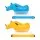 Bestway Kids Rhino Inflatable Ride-On Pool Float Set of 2 with Boppers 45kg Blue and Yellow Ages 3–12 Years