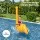 Bestway Kids Rhino Inflatable Ride-On Pool Float Set of 2 with Boppers 45kg Blue and Yellow Ages 3–12 Years