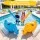 Bestway Kids Rhino Inflatable Ride-On Pool Float Set of 2 with Boppers 45kg Blue and Yellow Ages 3–12 Years