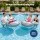 Bestway Inflatable Shark Ride-On Pool Float Toy for Kids 117cm x 107cm 45kg Water Gun Grey