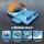 Bestway Inflatable Pool Float Island Lounge for 6 Adults, 3.73m x 2.64m, Vinyl Raft with Canopy, Cooler Bag & Repair Kit